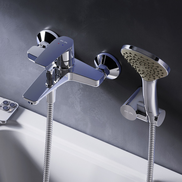 Смеситель для ванны AM.PM Gem F90A15000 Хром Смеситель для ванны AM.PM Gem F90A15000 Хром