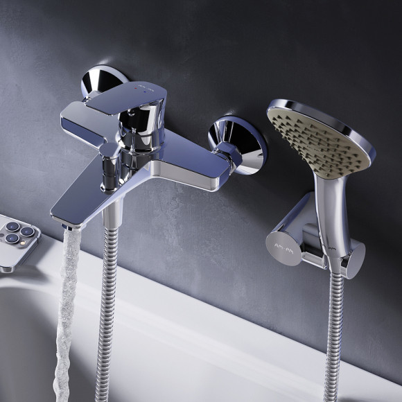 Смеситель для ванны AM.PM Gem F90A15000 Хром Смеситель для ванны AM.PM Gem F90A15000 Хром