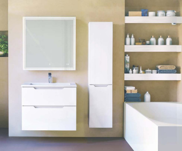 Шкаф пенал Jorno Slide 33 Sli.04.150/P/W подвесной Белый Шкаф пенал Jorno Slide 33 Sli.04.150/P/W подвесной Белый