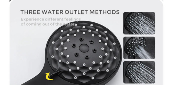 Душевая система Gappo G90 G2490-6 с термостатом Черная матовая Душевая система Gappo G90 G2490-6 с термостатом Черная матовая