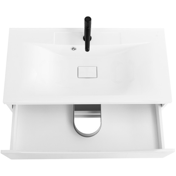 Тумба под раковину BelBagno Marino 110 MARINO-1100-2C-SO-BL-P подвесная Bianco Lucido