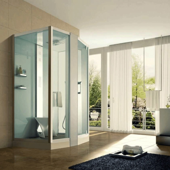 Душевая кабина Orans 150x100 L 89102lw с баней профиль Белый задние стенки Белые Душевая кабина Orans 150x100 L 89102lw с баней профиль Белый задние стенки Белые