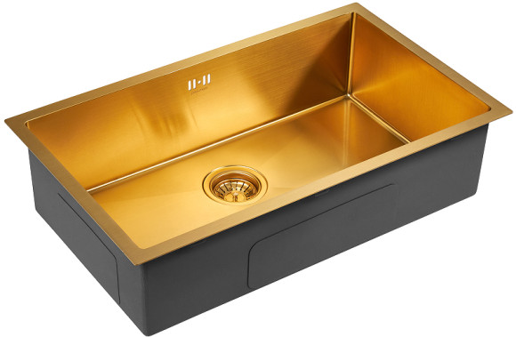 Кухонная мойка Paulmark Next 74 Uni PM217444-BG Брашированное золото