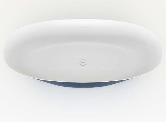 Ванна из искусственного камня Plumberia Selection VELOMA 160BD 160x70 Белая матовая Blu denim без гидромассажа Ванна из искусственного камня Plumberia Selection VELOMA 160BD 160x70 Белая матовая Blu denim без гидромассажа