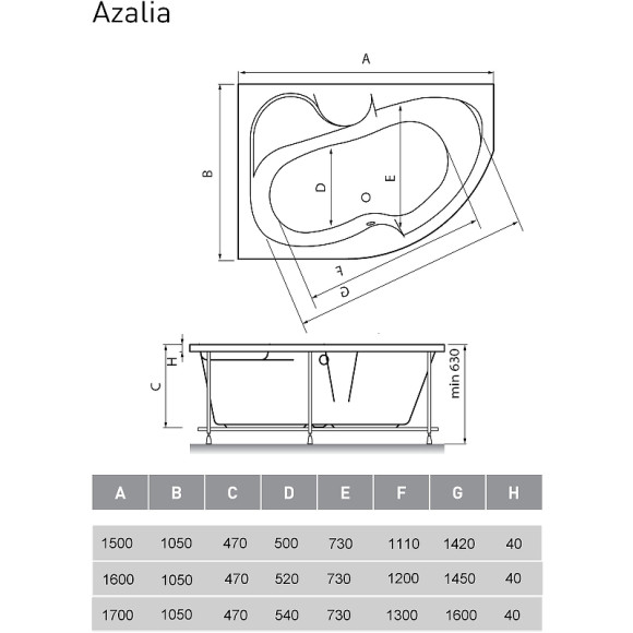 Акриловая ванна Vayer Azalia 150x105 L Гл000006724 без гидромассажа Акриловая ванна Vayer Azalia 150x105 L Гл000006724 без гидромассажа
