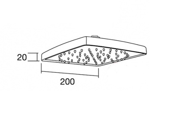 Верхний душ Margaroli 208SQCR Хром Верхний душ Margaroli 208SQCR Хром