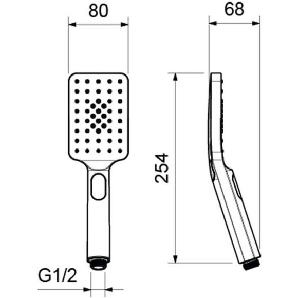 Ручной душ Aquatek Лира Select 80 3 jet AQ2005CR Хром Ручной душ Aquatek Лира Select 80 3 jet AQ2005CR Хром