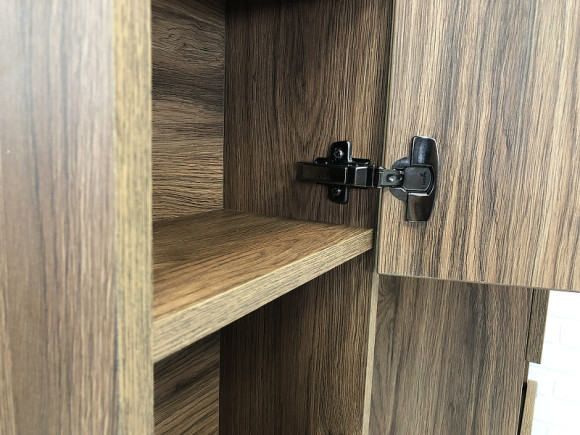 Зеркало со шкафом Comforty Бордо 90 00-00006663 Дуб тёмно-коричневый