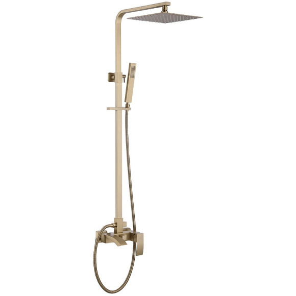Душевая система Abber Wasserfall AF8616G Золото матовое