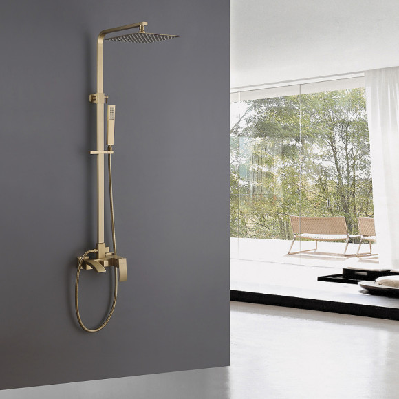 Душевая система Abber Wasserfall AF8616G Золото матовое Душевая система Abber Wasserfall AF8616G Золото матовое