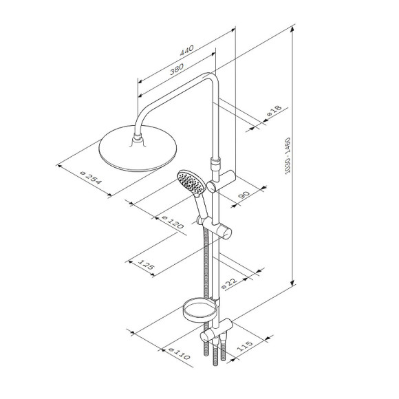 Душевая система AM.PM Like F0780064 Хром Душевая система AM.PM Like F0780064 Хром