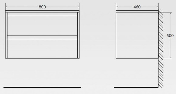 Тумба под раковину BelBagno Kraft 80 KRAFT-800-2C-SO-BO подвесная Bianco Opaco Тумба под раковину BelBagno Kraft 80 KRAFT-800-2C-SO-BO подвесная Bianco Opaco