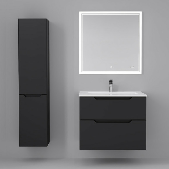 Тумба под раковину Jorno Slide 75 Sli.01.75/P/A подвесная Антрацит Тумба под раковину Jorno Slide 75 Sli.01.75/P/A подвесная Антрацит