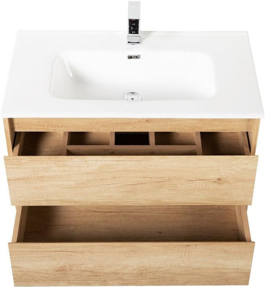 Тумба под раковину BelBagno Kraft 80 KRAFT-800-2C-SO-RNN подвесная Rovere Nebrasca Nature