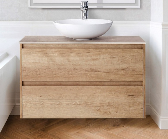 Тумба под раковину BelBagno Kraft 80 KRAFT-800-2C-SO-RNN подвесная Rovere Nebrasca Nature