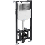 Инсталляция WasserKRAFT Aller 10TLT.010.ME.PB03 для унитаза с Черной глянцевой клавишей смыва