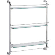 Стеклянная полка WasserKRAFT K-2033 Хром