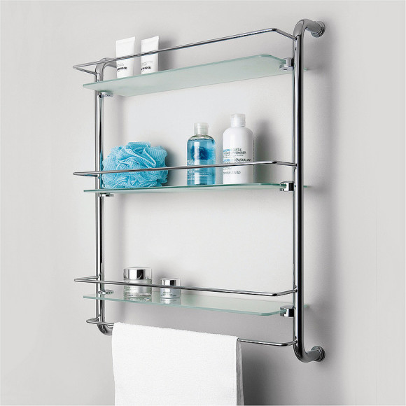 Стеклянная полка WasserKRAFT K-2033 Хром Стеклянная полка WasserKRAFT K-2033 Хром