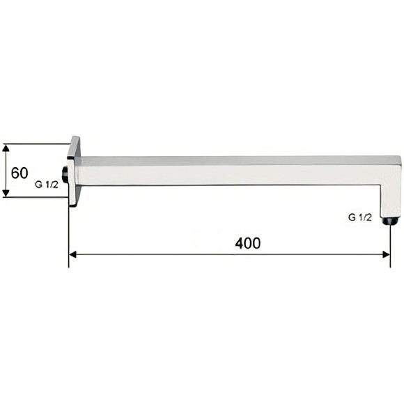 Кронштейн для верхнего душа Remer 348S40 Хром Кронштейн для верхнего душа Remer 348S40 Хром