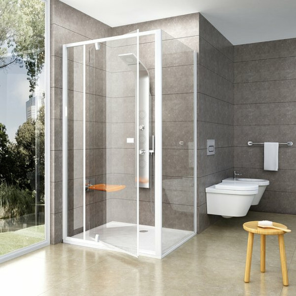 Душевая стенка Ravak Pivot PPS-90 90G70100Z1 профиль Белый стекло Transparent Душевая стенка Ravak Pivot PPS-90 90G70100Z1 профиль Белый стекло Transparent