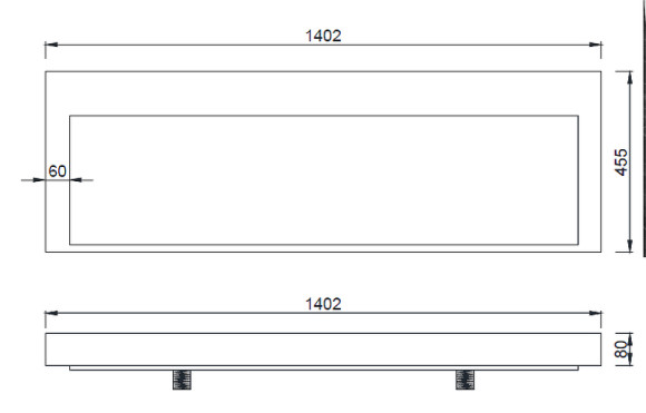 Раковина Boheme Armadi Art Flat 140 859-140 Белая