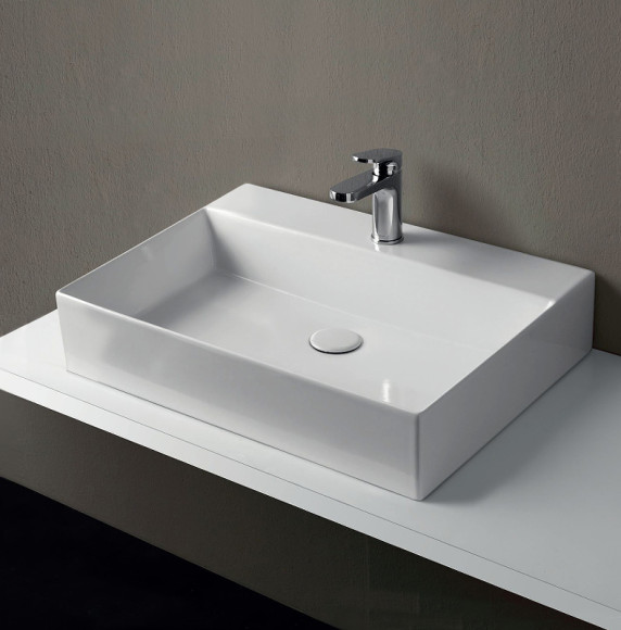 Раковина Azzurra Elegance Squared 60 ELLP060450QMBI/(EQA60M bi)*1 Белая Раковина Azzurra Elegance Squared 60 ELLP060450QMBI/(EQA60M bi)*1 Белая