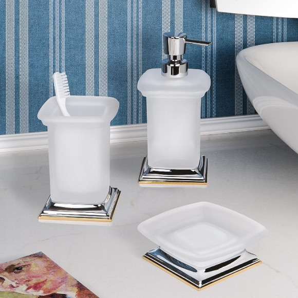 Дозатор для жидкого мыла Colombo Design Portofino B9326.CR2-VAN Хром Золото