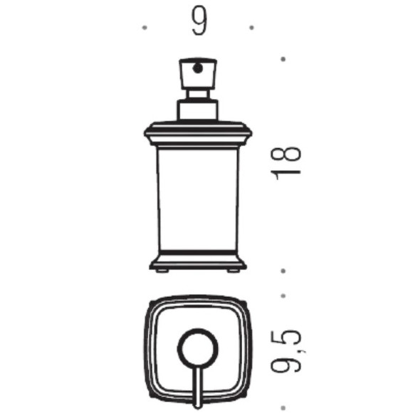 Дозатор для жидкого мыла Colombo Design Portofino B9326.CR2-VAN Хром Золото