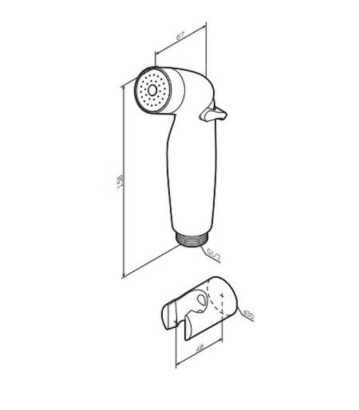 Гигиенический душ AM.PM F0201932 Хром Гигиенический душ AM.PM F0201932 Хром