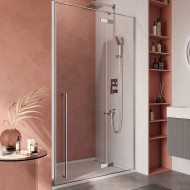 Душевая дверь Cezares Liner 120 R LINER-B-12-120-C-Cr-R профиль Хром стекло прозрачное