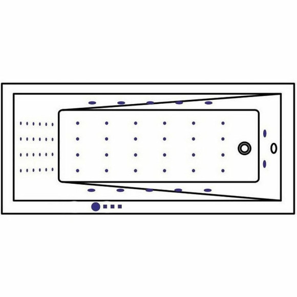 Акриловая ванна Whitecross Wave Slim 160x80 0111.160080.100.NANO.GL с гидромассажем Акриловая ванна Whitecross Wave Slim 160x80 0111.160080.100.NANO.GL с гидромассажем