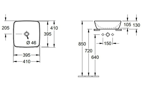 Раковина-чаша Villeroy&Boch Artis 41 417841R1 Альпийский белый Раковина-чаша Villeroy&Boch Artis 41 417841R1 Альпийский белый