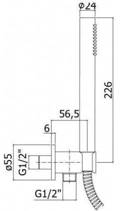 Душевой гарнитур Paffoni Master ZDUP094HGSP Медовое золото