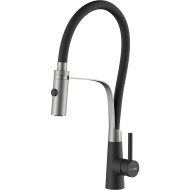 Смеситель для кухни WasserKRAFT A8417 Нержавеющая сталь Черный