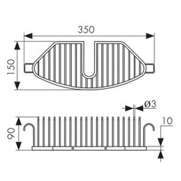 Полка корзина Kaiser KH-5250 Хром