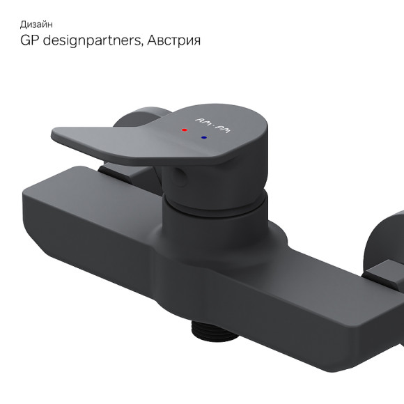 Смеситель для душа AM.PM X-Joy F85A20022 Черный матовый Смеситель для душа AM.PM X-Joy F85A20022 Черный матовый