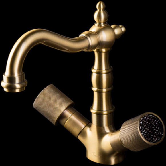 Смеситель для раковины Boheme Royal Cristal 312-Royal/CRSTBlack Бронза Смеситель для раковины Boheme Royal Cristal 312-Royal/CRSTBlack Бронза