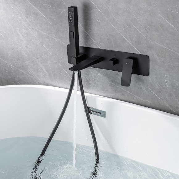 Смеситель для ванны Allen Brau Infinity 5.21007-31 Черный матовый Смеситель для ванны Allen Brau Infinity 5.21007-31 Черный матовый