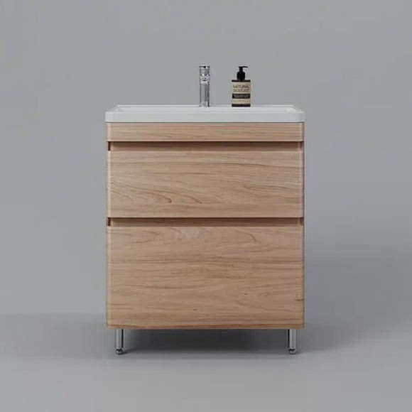 Тумба под раковину Style Line Атлантика 70 Люкс Plus СС-00002344 Ясень перламутр