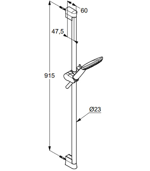 Душевой гарнитур Kludi Freshline 6794091-00 Белый Хром