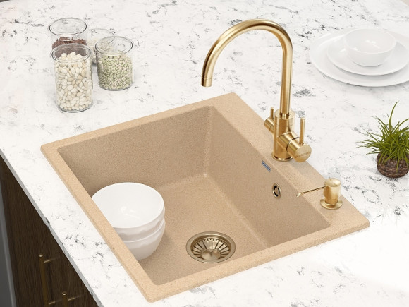 Смеситель для кухни Paulmark Essen Es213211-G Золото Смеситель для кухни Paulmark Essen Es213211-G Золото