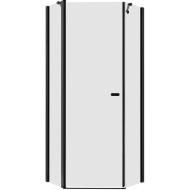 Душевой уголок New Trendy New Soleo Black 90х90 K-0613 профиль Черный стекло прозрачное