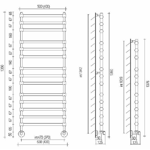 Водяной полотенцесушитель Margaroli Sole 4643714GON Золото Водяной полотенцесушитель Margaroli Sole 4643714GON Золото