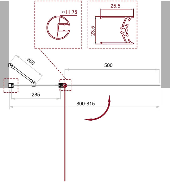 Шторка на ванну BelBagno UNO-V-11-80/150-C-Cr профиль Хром стекло прозрачное
