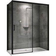 Душевой уголок Abber Komfort 150x100 AG93150B-S102B профиль Черный стекло прозрачное Душевой уголок Abber Komfort 150x100 AG93150B-S102B профиль Черный стекло прозрачное