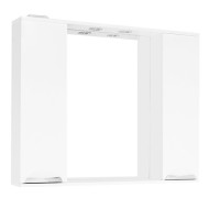 Зеркало со шкафом Style Line Жасмин 100 С с подсветкой Белый глянец