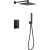 Душевая система Abber Insel AF8051B с термостатом Черная матовая