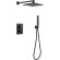 Душевая система Abber Insel AF8051B с термостатом Черная матовая