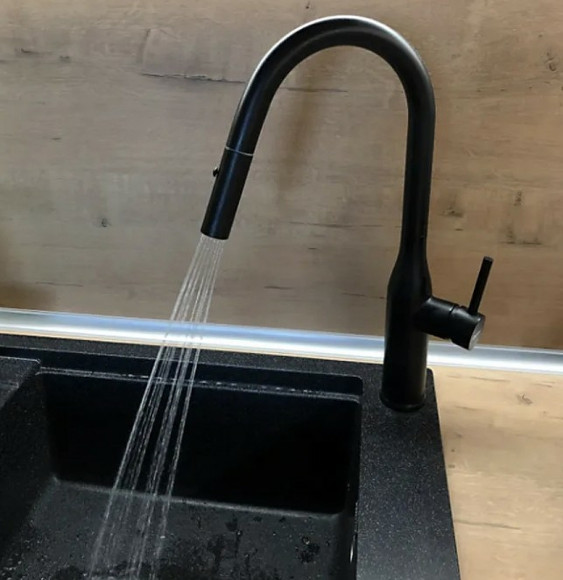 Смеситель для кухни Gappo G4398-46 Черный матовый Смеситель для кухни Gappo G4398-46 Черный матовый