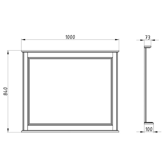 Зеркало ASB-Woodline Венеция 100 11941 Белое с патиной Серебро Зеркало ASB-Woodline Венеция 100 11941 Белое с патиной Серебро